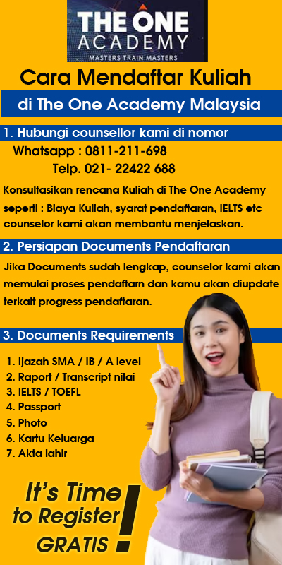 cara mendaftar kuliah di TOA Malaysia