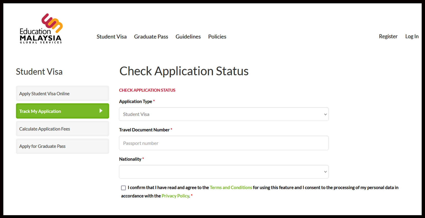 Cara cek visa pelajar malaysia web