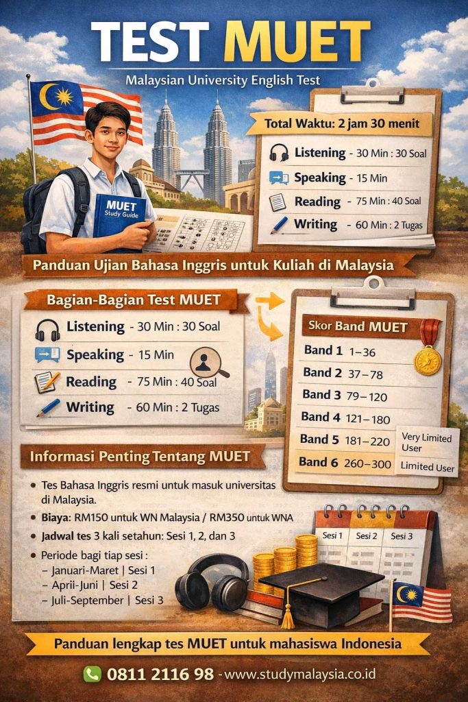 jadwal test muet