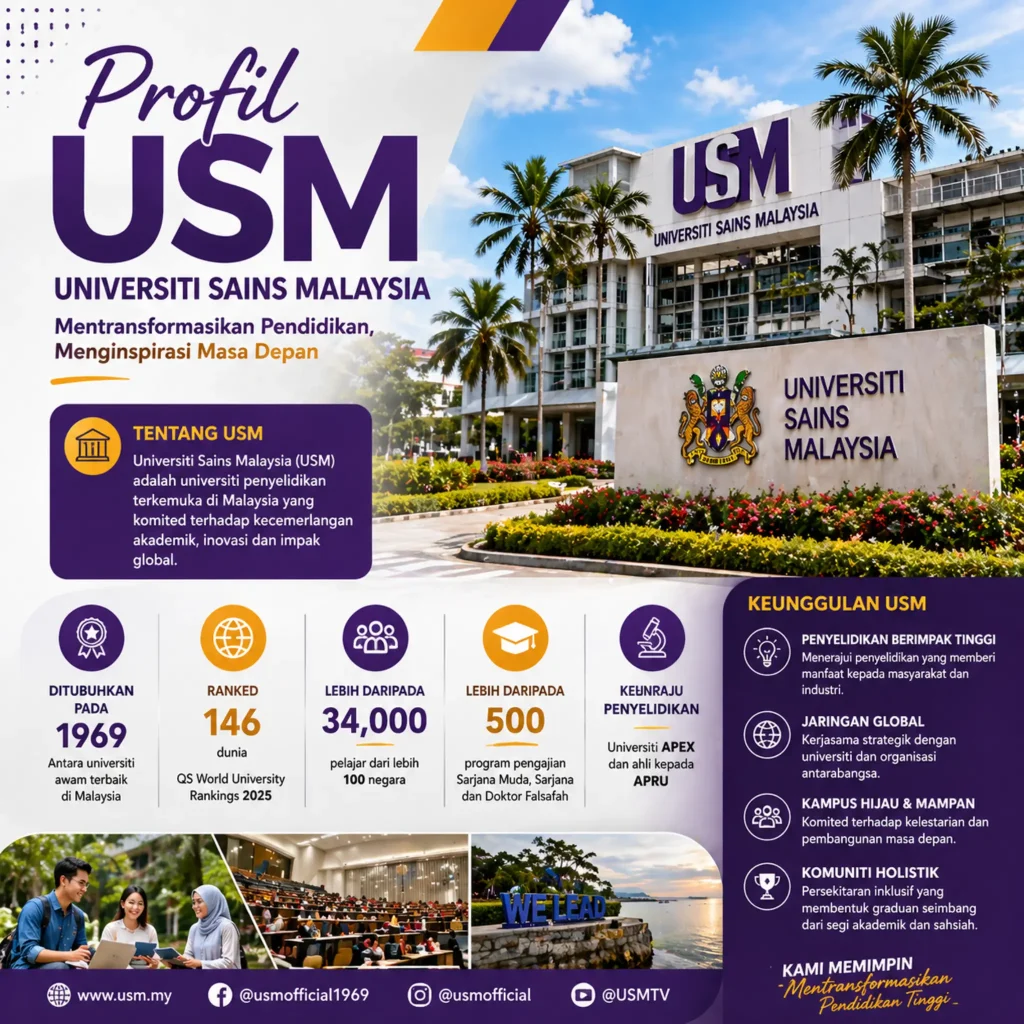 syarat kuliah di USM Malaysia